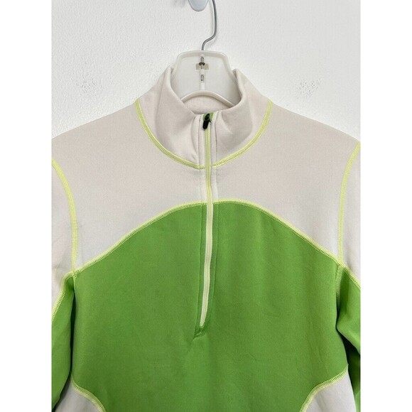 Patagonia Capilene 4 Expedition Quarterzip Thermal Green White Women's Small - Picture 2 of 9